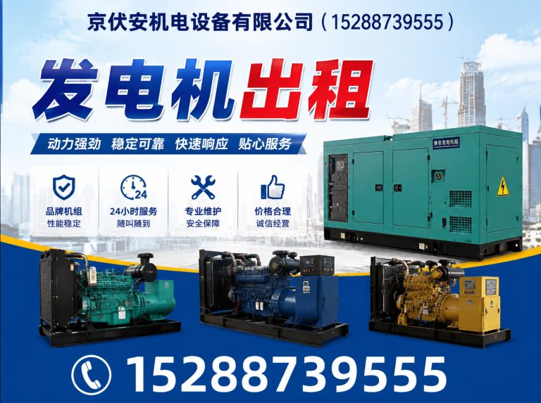 昭通发电机出租展示图